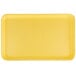 A yellow rectangular plastic tray.