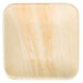 An EcoChoice square palm leaf plate.