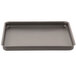 An American Metalcraft hard coat aluminum square pizza pan with a grey rectangular bottom.