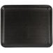 A black rectangular CKF foam meat tray.