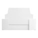 A white rectangular candy box with a white lid.