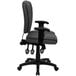 A Flash Furniture gray office chair with arms.