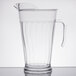 Fineline 3402-CL Platter Pleasers 1.9 Qt. Clear Plastic Pitcher