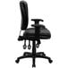 A black Flash Furniture office chair with arms.