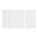 A row of wire mesh panels on a white background.