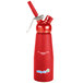 Whip-It SV PRO-03R Red .5 Liter Aluminum Rubber Coated Cream Whipper