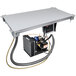 A close-up of a metal panel on a Hatco CSU-48-S undermount cold shelf.