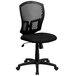 A Flash Furniture black mesh mid-back office chair.