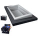 A white rectangular Hatco drop-in cold food well with a drain and vents.