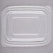 A clear rectangular Genpak plastic lid on a white background.