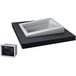 A white rectangular Hatco drop-in cold food well with a black digital display.
