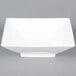 A CAC Citysquare white square porcelain bowl.