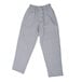 Chef Revival Men's Houndstooth Baggy Cook Pants in grey on a white background.