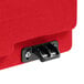 A red Cambro CamKiosk with a black latch on top.