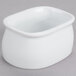 A CAC Super White porcelain sugar packet holder.