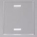 A white rectangular object with two clear glass strips.