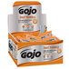 A display carton of 4 GOJO Fast Towels hand cleaning wipes.