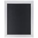 A white rectangular object with a black border and mitered corners.