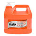 A case of 2 plastic jugs of GOJO Natural Orange Pumice Hand Cleaner.