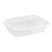 A white plastic Choice rectangular container with a lid.