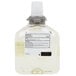 A plastic bottle of GOJO TFX E2 foam hand soap with a label.
