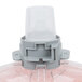 A close up of a plastic bottle of GOJO Cranberry Foaming Hand Soap with a plastic cap.