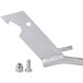 A metal Pitco Crueller Submerger Screen Handle with screws and bolts.