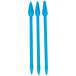 A blue rectangular Ateco ruffle tool set on a white background.