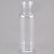 A clear plastic Cal-Mil salad dressing bottle with a clear cap.