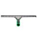 An Unger 12" window squeegee with a green and black ergonomic handle.