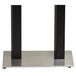 Grosfillex US291209 VanGuard 16 inch x 28 inch Black / Stainless Steel Lateral Base