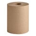 A roll of natural kraft hardwound paper towel.