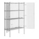 A Regency wire security cage kit with wire mesh shelving and a metal door.