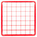 A red plastic grid extender with white grids.