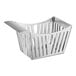 A Tablecraft stainless steel side French fry basket with a handle.