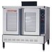 A close-up of a Blodgett commercial convection oven with glass doors.