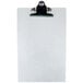 A Menu Solutions Alumitique clipboard with a metal clip.