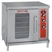 A large stainless steel Blodgett electric convection oven with red and black knobs.