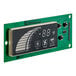A green circuit board with a built-in digital display.