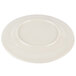 A white Carlisle melamine bread and butter plate with a round rim.