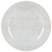 A white Carlisle melamine bread and butter plate with a light gray rim.
