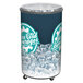 IRP Gray Merch I 100 Mobile 70 Qt. Barrel-Style Merchandiser with Heavy Duty Casters
