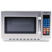 Solwave 1000W Stackable Commercial Microwave with Large 1.2 cu. ft. Interior and Push Button Controls - 120V