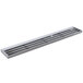 An Avantco stainless steel metal vent grille with many vents.