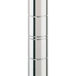 A silver Metro Super Erecta wire shelving unit.