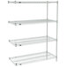 A Metro Super Erecta Metroseal 3 wire shelving add-on unit with three shelves.