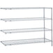 A Metro Super Erecta wire shelving add-on unit with three shelves.