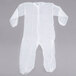 A white Cordova disposable polypropylene coverall with a zipper.