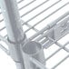 A close-up of a Metro Super Erecta wire shelf.