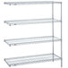 A Metro Super Erecta wire shelving add-on unit with two shelves.